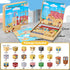 EWED 3-8, Set 49 Magnetic Building Blocks Travel Toys for Kids Ages STEM Learning with Iron Storage Box Toddler