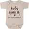 Hola Familia Nos Vemos Pronto Pregnancy Reveal Infant Bodysuit,0-3 Months Baby Announcement