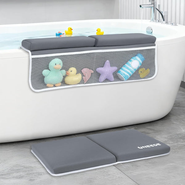 UNEEDE Baby Bath Kneeler and Elbow Rest Pad Set, 1.5 Thick Memory
