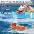 Tucraew 1/72 40 RC Boat, RC Tugboat for Pools and Lakes, High-Speed Remote Control Boat with Mins Play Time and Low
