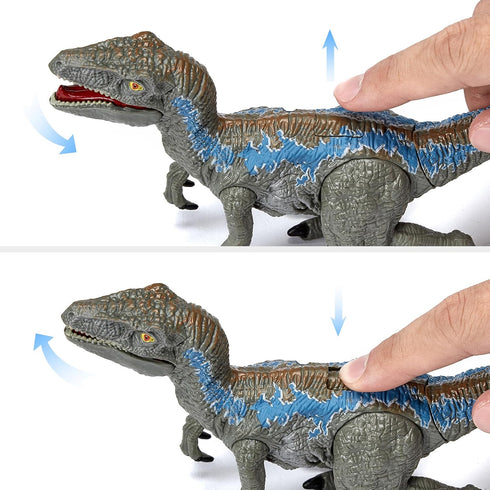 Dinosaur Toys for Kids 3-7, Realistic Jurassic Figures with Park Gate, Educational Play Set for Boys & Girls