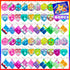 Pop Fidget Keychain, Mini Fidget Toys Bulk for Kids, Party Favors for Classroom Prizes