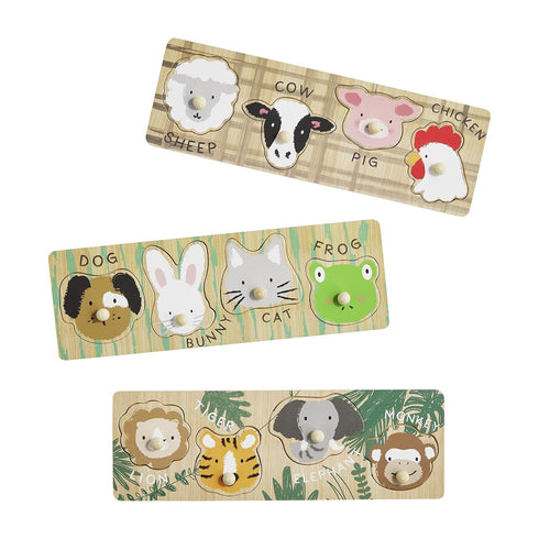 Mud Pie Children's Knob Puzzle, Pet