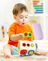 Vanmor Busy Cube for Toddlers, Montessori Sensory Activities Busy Board, 10 in 1 Fidget Cube Baby Gifts