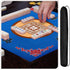 Mahjong Mat with Bag - Anti Slip Table Cover for Mahjong, Poker Cards, and Accessories (Blue)