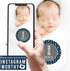 Hadley Designs 16 Monthly Baby Milestone Stickers for Baby Boy - Blue