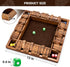 12 ropoda Shut The Box Game, Upgraded Numbers Wooden Board Games for Adult and Kids, Shut The Box Dice Game -Addition