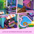 Set 1317 4 8-14+ HOGOKIDS Girls House Building with LED Light - PCS Friends Villa Block Toy with Car and Pool, Garden