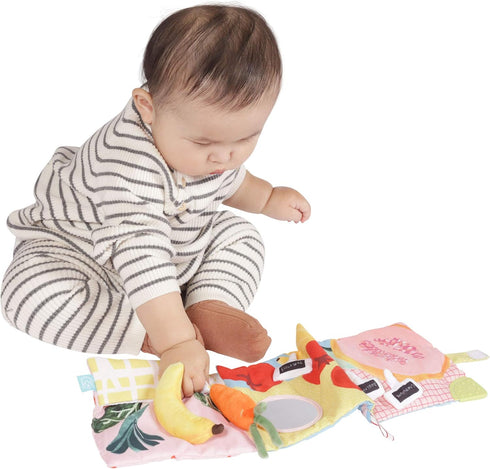 Mini-Apple Farm Soft Crinkle Book - Engaging Tactile Toy for Babies