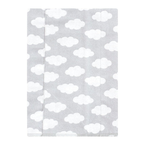 Hudson Baby Unisex Baby Flannel Burp Cloth 7pk, One Size, Teal Elephant