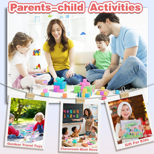 100pcs 3-8, 3-5, 4-8 Magnetic Blocks, Magnetic Cubes for Kids Ages STEM Educational Building Toys for Toddlers