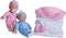 JC Toys La Baby 11" Soft Body Twin Baby Dolls with Accessories for Children