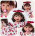 BABESIDE Reborn Baby Doll Clothes for 20-22 Inch Dolls, Strawberries Baby Doll Outfits with Pacifier