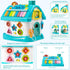 Marstone Baby Toys for 1 2 3 Year Old, 6-in-1 Montessori Toys with Sound/Lights/Music/Clock/Telephone/Car