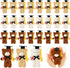 24 Pcs Mini Graduation Bear Plush Toy - 5.5 Inch Stuffed Animal with Black Cap, Class of 2024 Graduation Gift