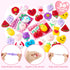 30 Packs JOYIN Valentines Day Gift Cards with Fruit Mochi Squishy Toys, Stress Relief Fidget Toys, Cartoon Squeeze Toy