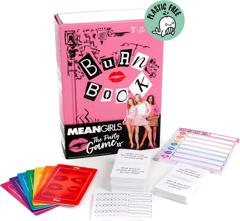 Mean Girls Burn Book Party Card Game Family Board Game Based on the Comedy Movie, for Adults and Teens Ages 14 and up