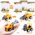 24 Set Roowest Valentine's Day Gifts for Kids Bulk Construction Vehicle Valentines Card Pull Back Construction Truck