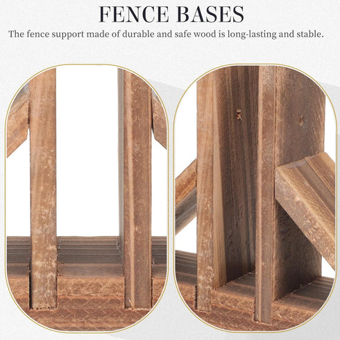 BESPORTBLE Freestanding Pet Gate Support Feet: 2pcs Wooden Folding Screen Holder for Room Divider, Triangle Bracket