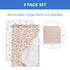 Delta Children 100% Cotton Flannel Baby Receiving Blankets for Girls and Boys, 30x30 Inches (Pack of 2), Pink Floral