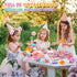 Minnot Set Sets 3 4 5 6 Tea Party for Little Girls, Flower Tea Toys for Toddlers Girls Age Year Old, Toddler Kids