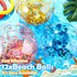Lewtemi 12 Pcs Inflatable Glitter Beach Balls, Clear Confetti Jumbo Pool Toys for Outdoor Party Decorations