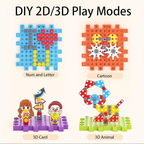 CZOALX 234Pcs 3-5 4-8, Set Electric Montessori Building Blocks for Toddlers Motorized Gear Construction Toy with Power