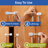Child Safety Strap Locks (10 Pack) - Baby Locks for Cabinets, Drawers, Toilet, Fridge & More, Easy Installation,