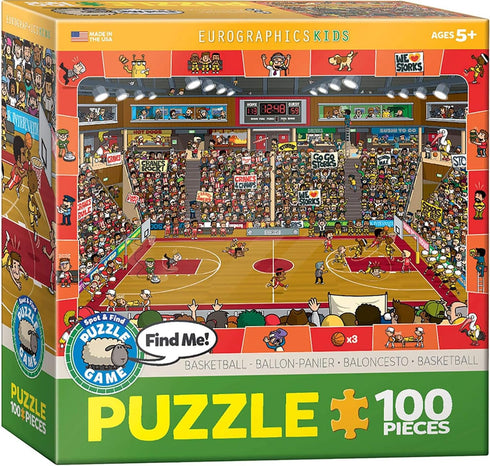 Basketball - Spot and Find Puzzle, 100-Piece