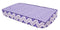 Purple and Polka Dots and Zig Zag Quilted Changing Pad Cover