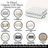 100% (3-Pack) Pack 5" 28" 55" Organic Cotton Baby Crib Sheets GOTS Certified, Soft Fitted Sheets for Mini Mattress & n
