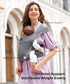 Momcozy 1235 lbs Portable Baby Carrier Compact & Lightweight, Adjustable for Travel, Fold & Go Convenient Storage Hip