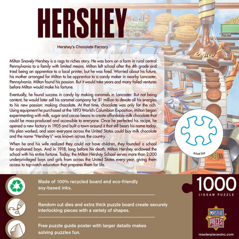 MasterPieces 1000 Piece Jigsaw Puzzle for Adults, Hershey's Chocolate Factory, 19.25"x26.75"