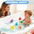 6 JOYIN Pcs Sea Animal Bath Toys, Sealed & No-Hole & Mold Free Bathtub Toys for Kids, Non-Toxic & Soft Water Vehicles