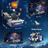 Solar System Building Sets with Light, Rotatable Space Exploration Toys with 9 Planets & Rocket Sets for Kids Age 6+