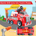 11inches 3-5 6-8 Set Large Take Apart Fire Toy Trucks for Boys Girls Kids Year Old Fire Rescue Vehicles with Electric