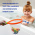 Toy Fishing Net for Bath | Bath Toys for Kids – Dive Game Small Sinking Fish, 4 Sharks & 6 Fish Multicolored