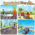 Magnetic Tiles Kids Construction Toys - Road Set with Magnet Crane for Boys Age 3-10, Building Blocks Expansion Pack