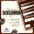 Happy Hippo Backgammon Backgammon (15")) Board Game, Deluxe Leather Like Case, Felt Interior, Brown, Classic Game