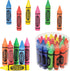 Lot of 36 Assorted Color Crayon Shaped Erasers