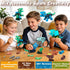 5 Pack 3-5 5-7 Laradola Stem Educational Dinosaur Toys with Wheels for Kids Electric Drill Build Take Apart Creative