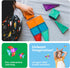 PicassoTiles 80 Pieces Magnetic Building Tiles, Educational Playset for STEM Sensory Gifts, Kid Brain Development