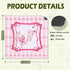 VIIJJUE 31.5 31.5 Coquette Pink Bow Mahjong Mat x in, Cute Girly Pink Drink Mahjong Mat for Table, Non-Slip Noise