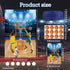 Basketball Party Game - Pin The Basketball on The Hoop with 36 Pcs Stickers, Large Poster for Kids Boys Men Birthday