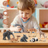 Toymany 12PCS Baby Figurines Forest Animals, Realistic Woodland Figures Toys Includes Elephant, Giraffe, Mountain Lion,