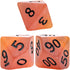 Gate Keeper Games and Dice: Sea Glass Dice - Firebrand 7pc RPG Set, Flaming Yellow & Fire Damage Orange
