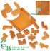 Wooden Brain Teaser Puzzles for Kids and Adults, New Level of Challenge for Mental Workout