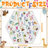 Funtery Woodland Animals Hexagon Playpen Mat Baby Play Mat Foldable Soft Nursery Rug Portable Baby Playmat Washable