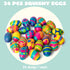 24 JOYIN PCS Easter Eggs Colorful and Squishy Toy, Slow Rising Stress Relief Fidget Toy Squeeze Easter Eggs, Basket