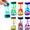 ABITOTIBA Liquid Motion Bubbler for Kids and Adults Pack of 6 Great Rainbow